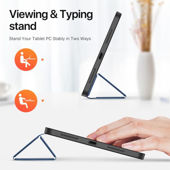 Bild 5, DUX DUCIS iPad Pro 11 2024 DOMO Series Tri-Fold Fodral Blå