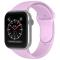 Apple Watch 38/40/41 mm Silikon Armband (M/L) Ljus Lila