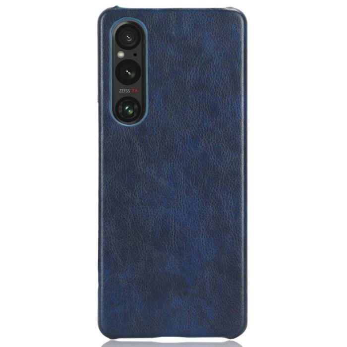 Bild 1, Sony Xperia 1 V Skal Slim Läder Blå