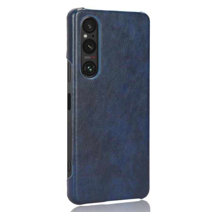Bild 2, Sony Xperia 1 V Skal Slim Läder Blå