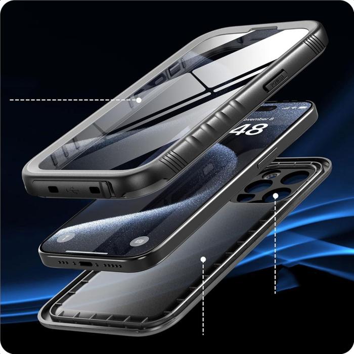 Bild 3, Tech-Protect Galaxy S24 Ultra Skal 360 IP68 ShellBox Svart