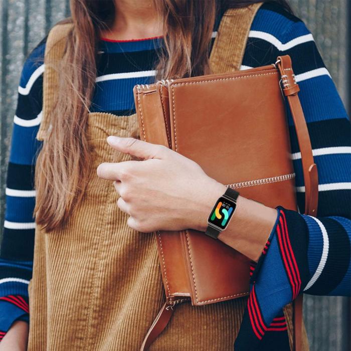 Bild 5, Samsung Galaxy Watch Fit 3 Armband Milanese Svart