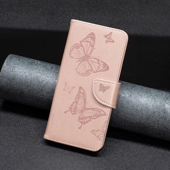 Bild 5, Xiaomi Redmi 10 5G Fodral Butterfly Roséguld