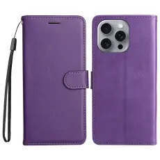 iPhone 16 Pro Max Fodral L&auml;der Lila