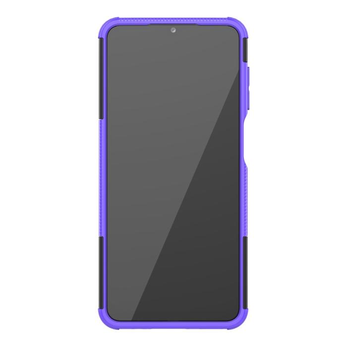 Bild 4, Samsung Galaxy A12 - Ultimata Stöttåliga Skalet med Stöd - Lila