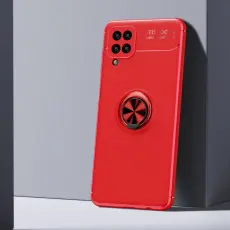 Samsung Galaxy A12 - Ring Skal - Röd