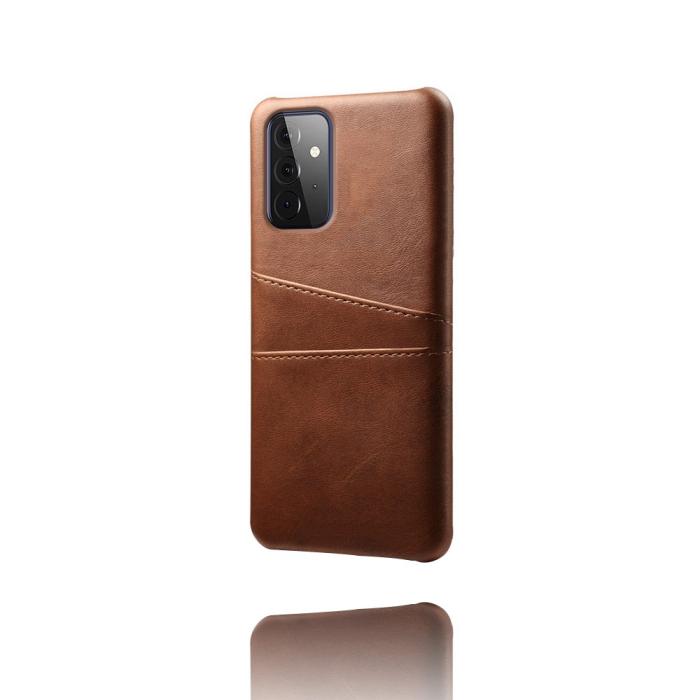 Bild 3, Samsung Galaxy A72 - KSQ Skal Med Kortfack - Brun