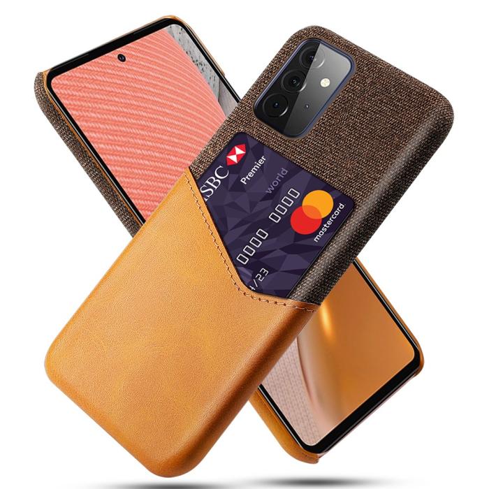 Bild 1, Samsung Galaxy A72 - KSQ Skal Med Kortfack - Orange