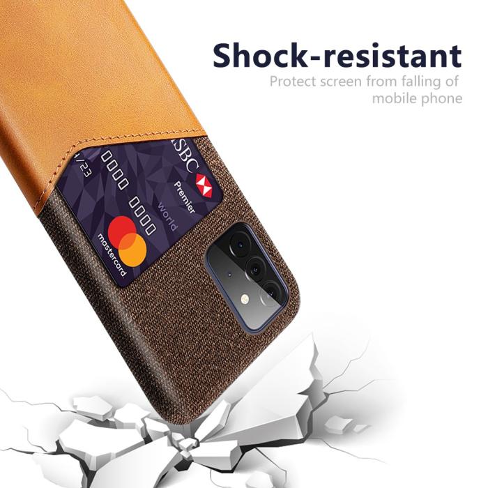 Bild 3, Samsung Galaxy A72 - KSQ Skal Med Kortfack - Orange