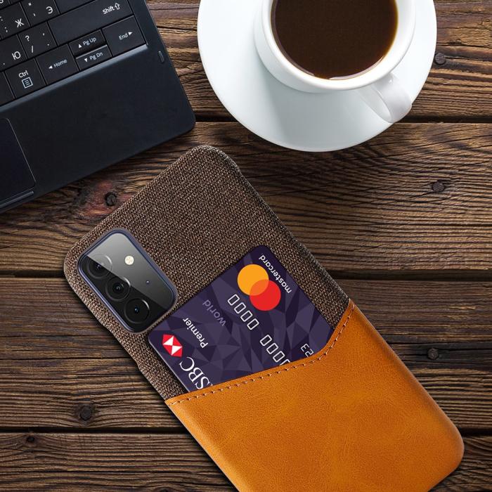 Bild 4, Samsung Galaxy A72 - KSQ Skal Med Kortfack - Orange