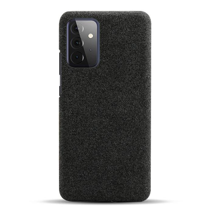 Bild 3, Samsung Galaxy A72 - KSQ Tygbelagt Skal - Svart
