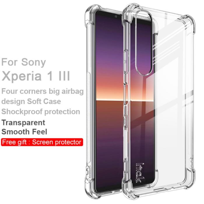 Bild 2, Sony Xperia 1 III - IMAK Shockproof TPU Skal + Skärmskydd