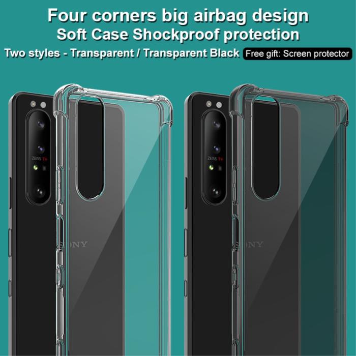 Bild 4, Sony Xperia 1 III - IMAK Shockproof TPU Skal + Skärmskydd