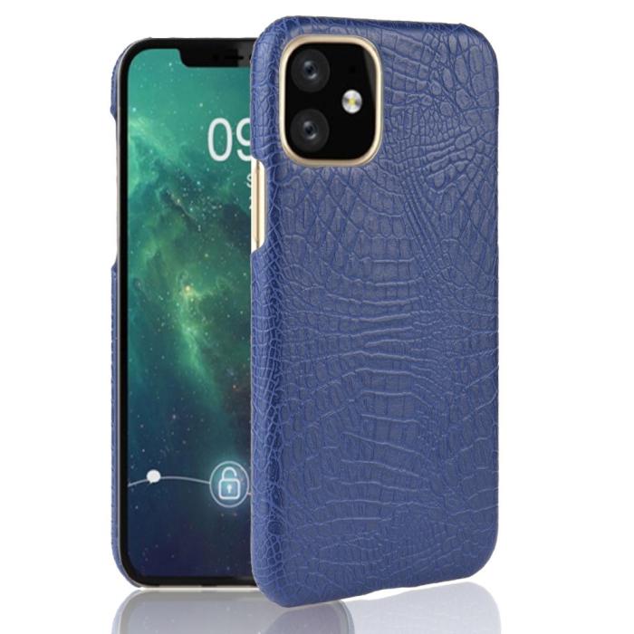 Bild 1, iPhone 11 - Krokodil Skal - Mörk Blå