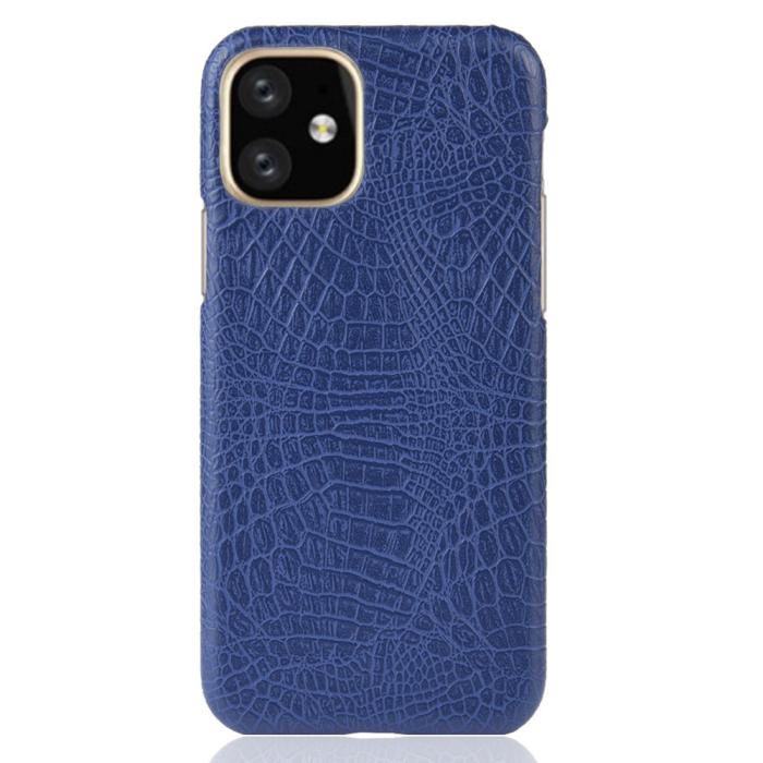 Bild 2, iPhone 11 - Krokodil Skal - Mörk Blå