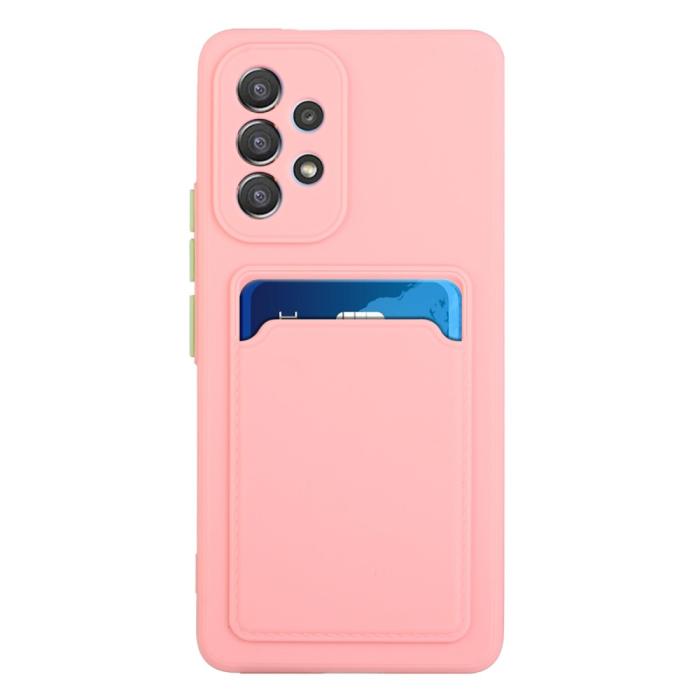 Bild 2, Samsung Galaxy A53 5G Skal TPU Kortfack Rosa