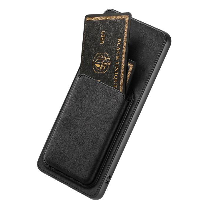 Bild 3, Xiaomi 17T Pro Skal Retro PU Läder Med Avtagbart Kortfack Svart
