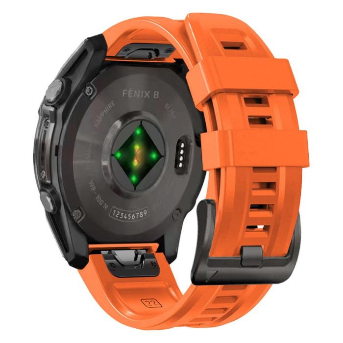 Bild 2, Tech-Protect Garmin Fenix 20 mm Armband Silicone Orange