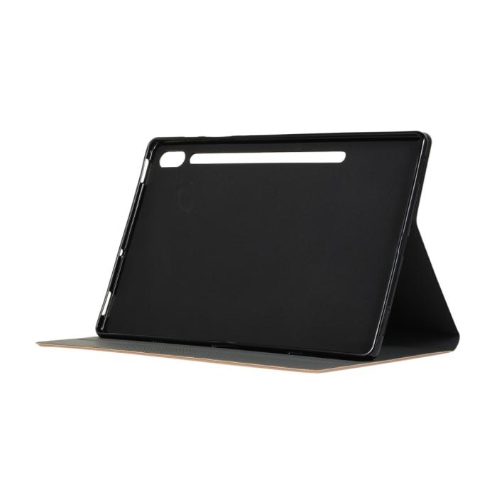 Bild 5, Samsung Galaxy Tab S7 Plus / Tab S8 Plus Fodral Case Stand Guld