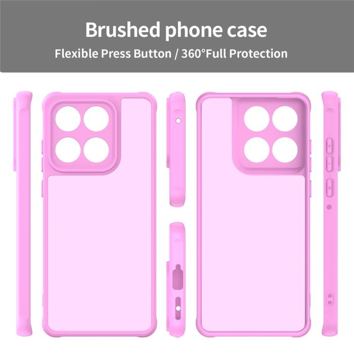 Bild 2, Motorola Edge 60 / 60 Fusion Skal Hybrid Frosted Rosa