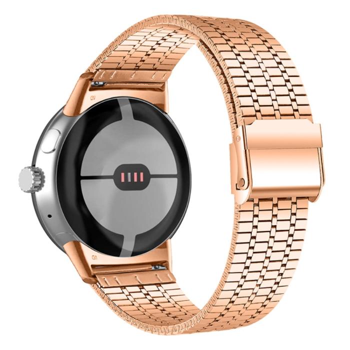 Bild 1, Google Pixel Watch / Watch 2 Metallarmband Roséguld