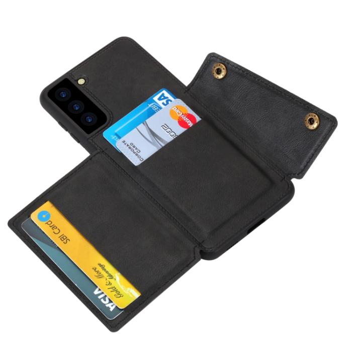 Bild 4, Samsung Galaxy S21 FE Skal Med Kortfack Och Magnet Svart
