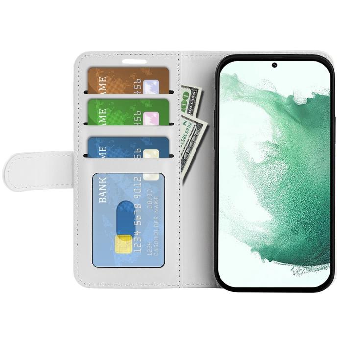Bild 2, Samsung Galaxy S23 Plus Fodral Crazy Horse Vit