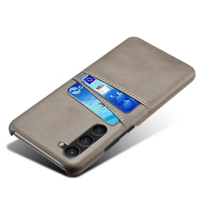 Bild 3, KSQ Samsung Galaxy S23 Plus Skal Med 2 Kortfack Grå