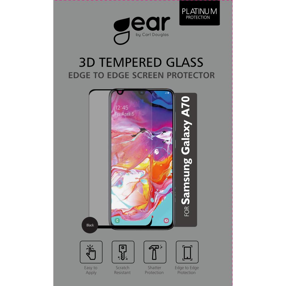 GEAR Samsung Galaxy A70 Skärmskydd 3D Heltäckande