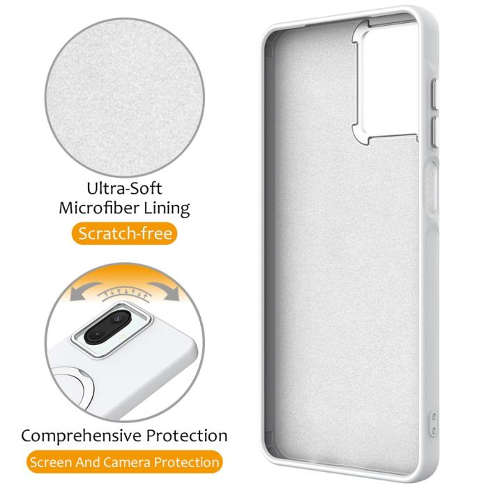 Bild 3, Samsung Galaxy A07 Skal MagSafe Kickstand Hybrid Vit