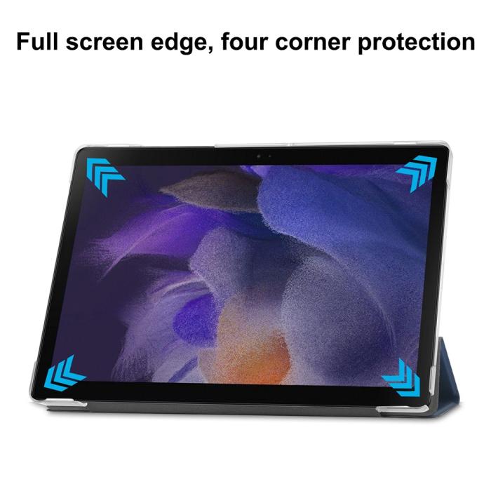 Bild 5, Samsung Galaxy Tab A8 10.5 (2021) Fodral Tri-Fold Mörk Blå