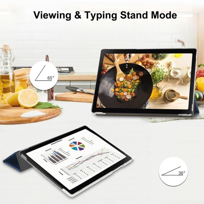 Bild 6, Samsung Galaxy Tab A8 10.5 (2021) Fodral Tri-Fold Mörk Blå
