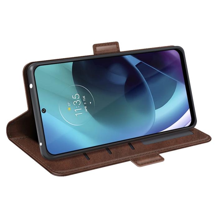 Bild 6, Motorola Moto G71 Fodral Med Magnetisk Stängning Brun