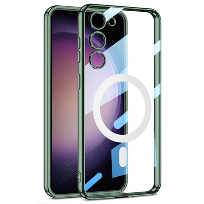Bild 1, GKK Galaxy S24 Plus Skal MagSafe Electroplate Midnight Green