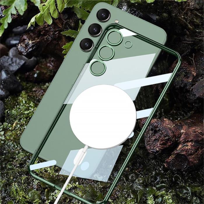 Bild 2, GKK Galaxy S24 Plus Skal MagSafe Electroplate Midnight Green