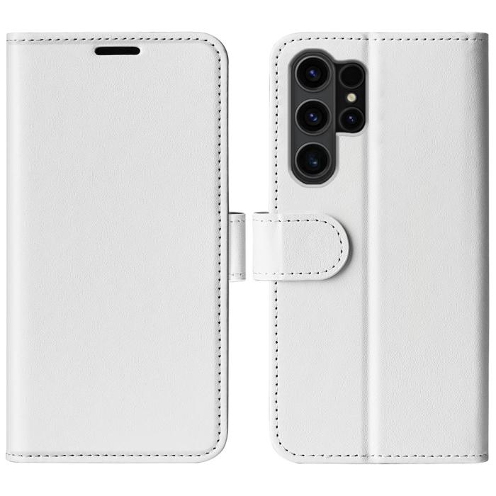 Bild 1, Samsung Galaxy S24 Ultra Fodral Crazy Horse Läder Vit
