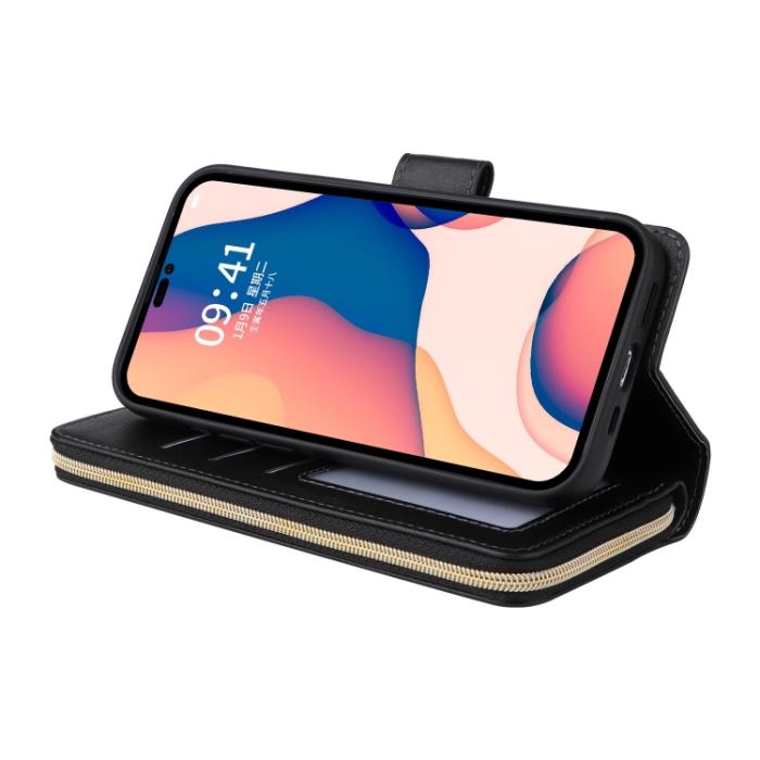 Bild 5, iPhone 14 Pro Fodral 9-Kort Multifunktionell Svart