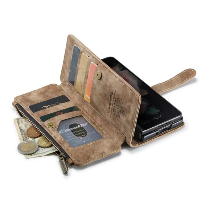 Bild 6, CASEME Galaxy Z Fold 4 Fodral Multifunktionell Brun