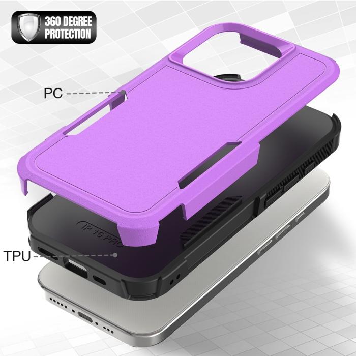 Bild 2, iPhone 16 Pro Skal Extreme Shockproof Lila