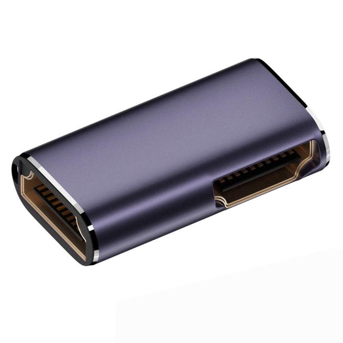 Bild 2, HDMI Hona - HDMI 2.1 Hona 8K 60Hz UHD Adapter Blå