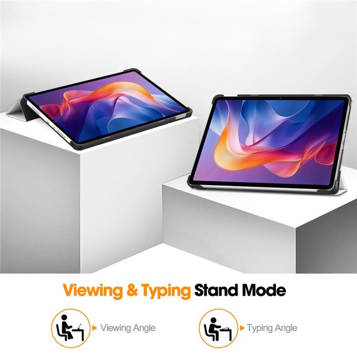 Bild 4, Xiaomi Redmi Pad 2 Fodral Tri-Fold Katt