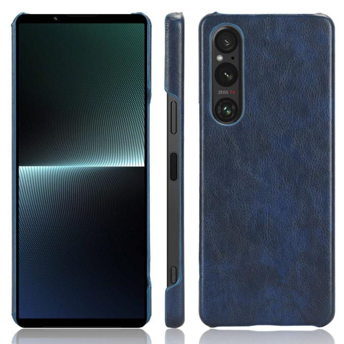 Bild 5, Sony Xperia 1 V Skal Slim Läder Blå