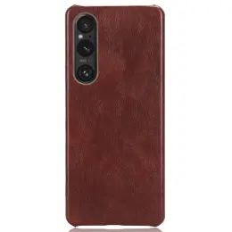 Sony Xperia 1 V Skal Slim Läder Brun