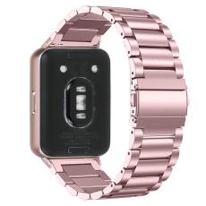 Samsung Galaxy Watch Fit 3 Armband Rostfritt St&aring;l Ros&eacute;guld