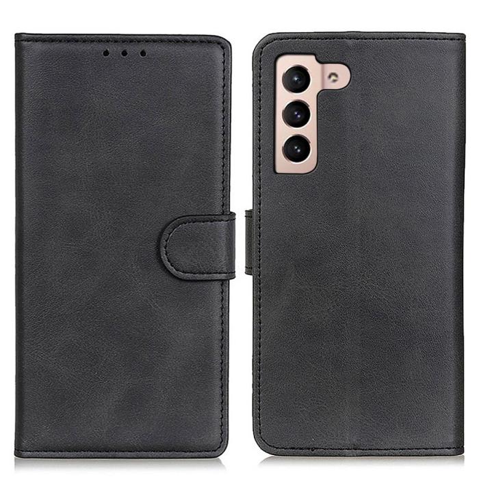 Bild 1, Samsung Galaxy S22 Plus Fodral Solid Läder Svart