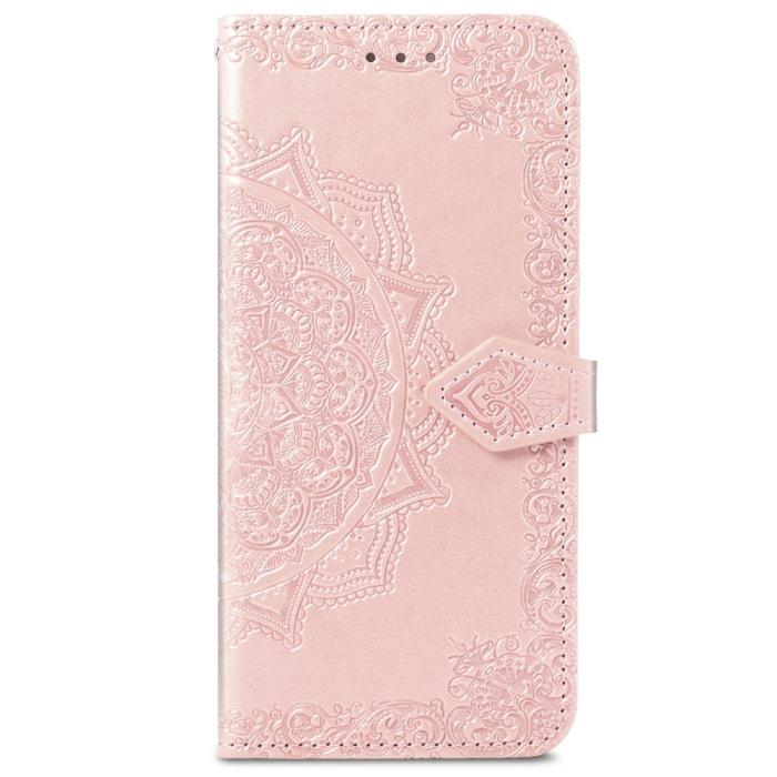 Bild 2, Samsung Galaxy S22 Plus Fodral Mandala Läder Roséguld