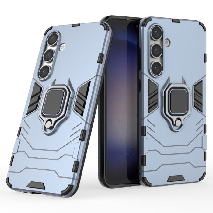 Bild 2, Samsung Galaxy S24 FE Skal Hybrid Armor Ring Blå