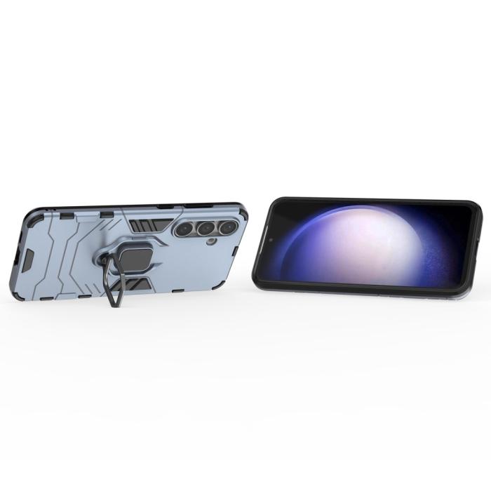 Bild 3, Samsung Galaxy S24 FE Skal Hybrid Armor Ring Blå