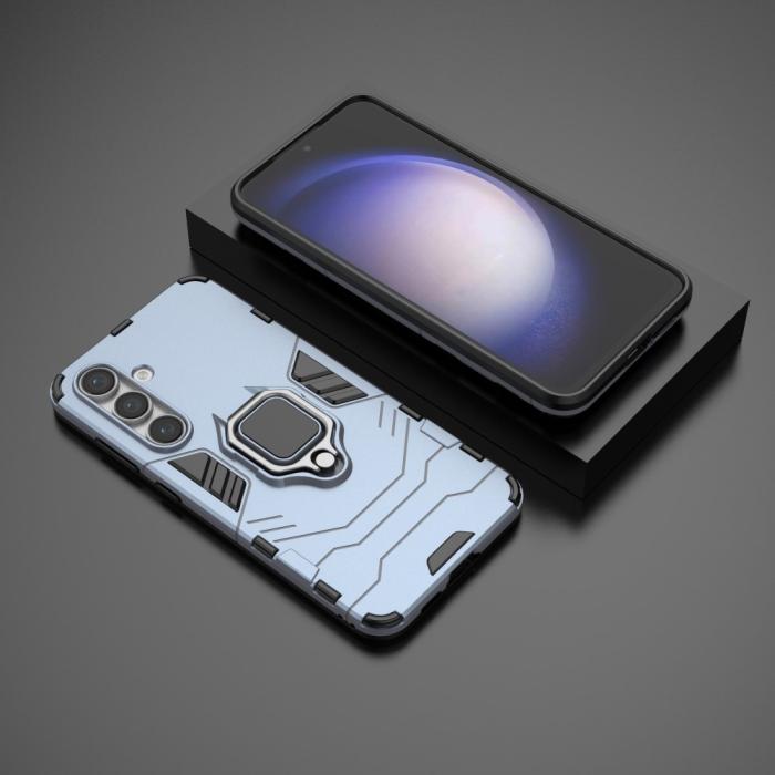 Bild 6, Samsung Galaxy S24 FE Skal Hybrid Armor Ring Blå