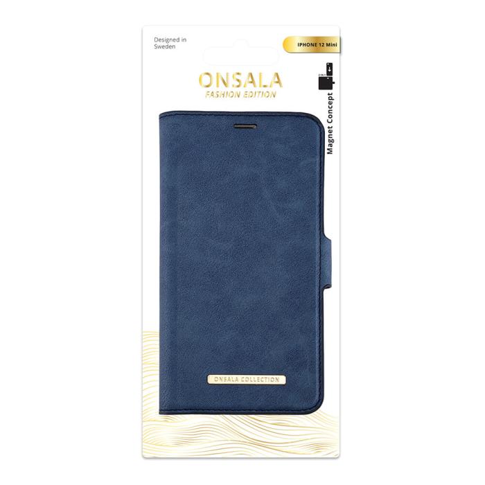 Bild 2, ONSALA iPhone 12 Mini 2in1 Magnet Fodral / Skal Royal Blue